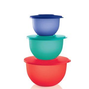 Tupperware Impressions Classic Bowl 3pc Set New